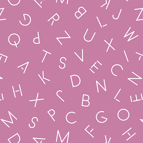Adesivo Papel de Parede - Letras Infantil